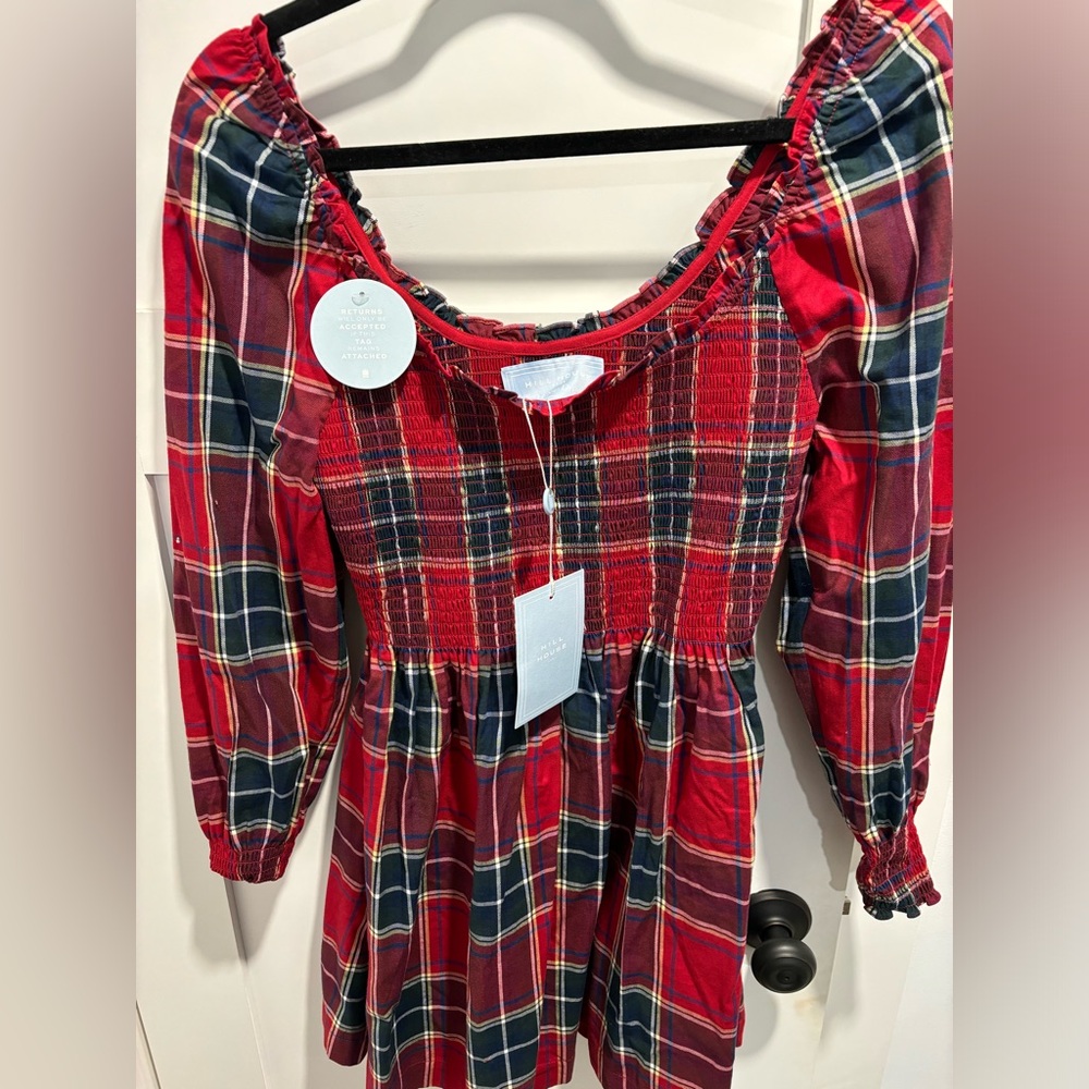 Red tartan Hill House nap dress